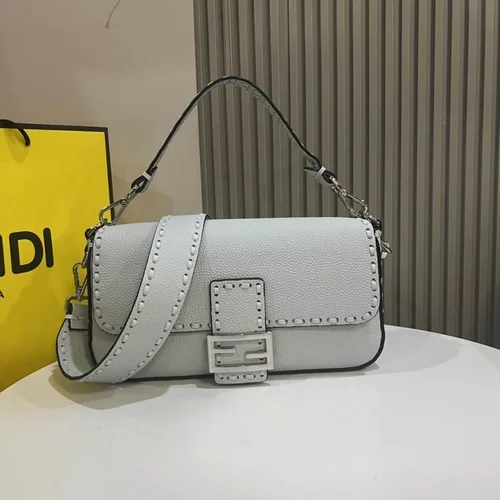11 Fendi Baguette Medium Flap Bag Women Luxury FF Canvas