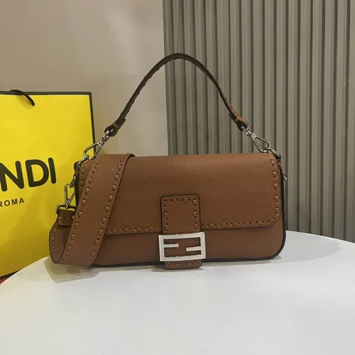 11 Fendi Baguette Medium Flap Bag Women Luxury FF Canvas