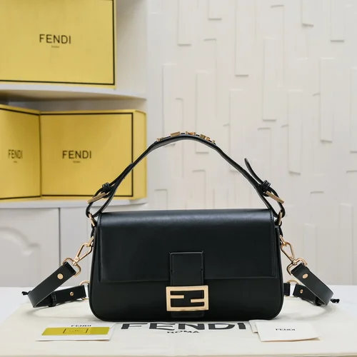 11 Fendi Baguette Medium Flap Bag Women Luxury FF Canvas