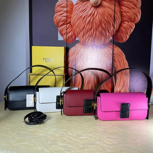 11 Fendi Baguette Medium Flap Bag Women Luxury FF Canvas