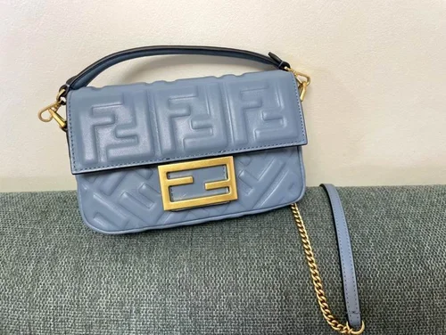 Fendi Baguette Original Medium Flap Authentic Luxury