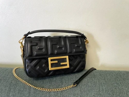 Fendi Baguette Original Medium Flap Authentic Luxury