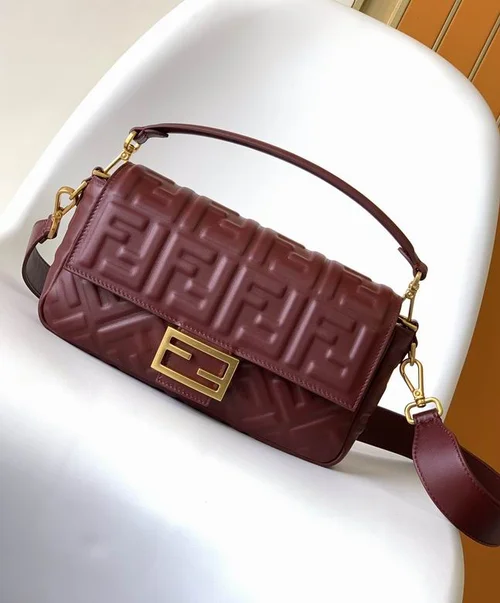 Fendi Baguette Original Medium Flap Authentic Luxury