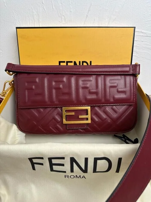 Fendi Baguette Original Medium Flap Authentic Luxury