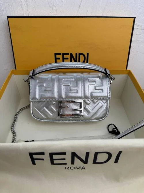 Fendi Baguette Original Medium Flap Authentic Luxury