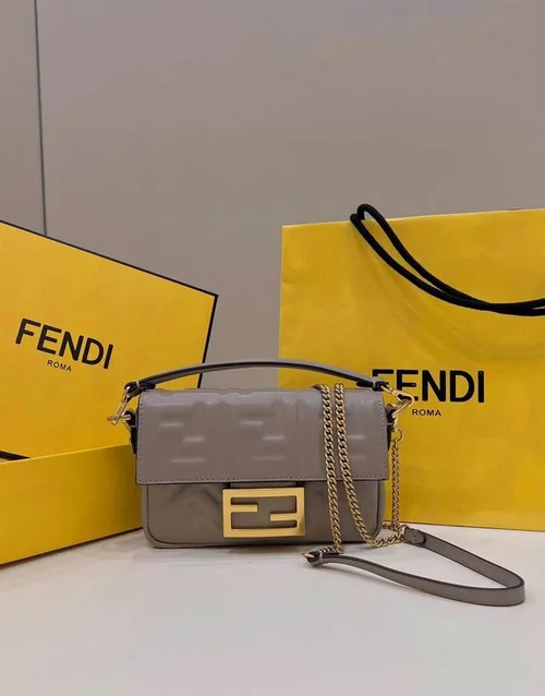 Fendi Baguette Original Medium Flap Authentic Luxury
