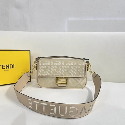 Fendi Baguette Original Medium Flap Authentic Luxury