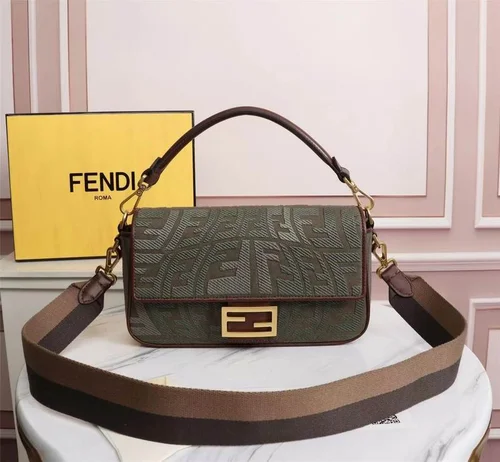 Fendi Baguette Original Medium Flap Authentic Luxury