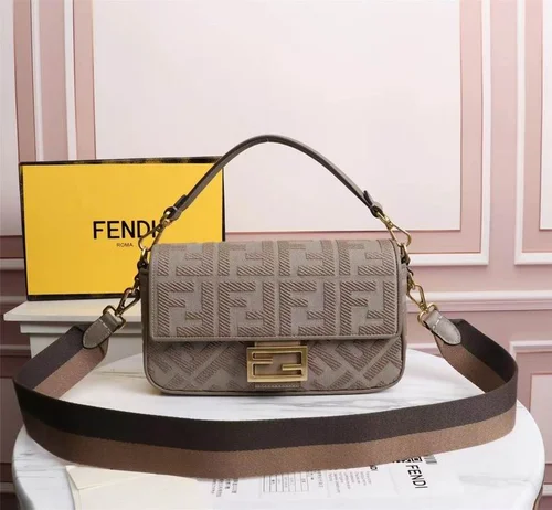 Fendi Baguette Original Medium Flap Authentic Luxury