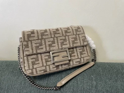 Fendi Baguette Original Medium Flap Authentic Luxury