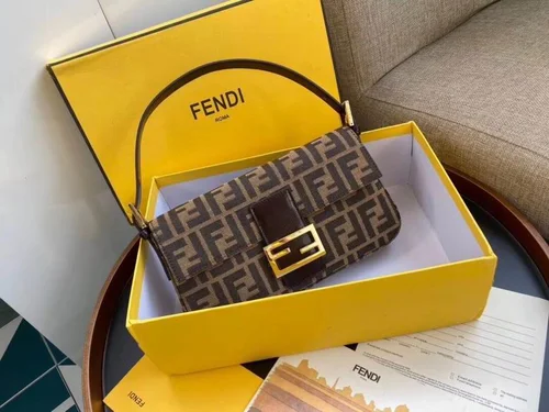Fendi Baguette Original Medium Flap Authentic Luxury