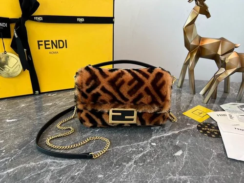 Fendi Baguette Original Medium Flap Authentic Luxury