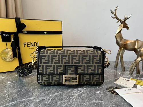 Fendi Baguette Original Medium Flap Authentic Luxury