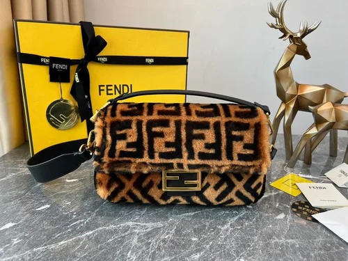 Fendi Baguette Original Medium Flap Authentic Luxury
