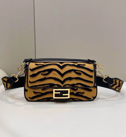 Fendi Baguette Original Medium Flap Authentic Luxury