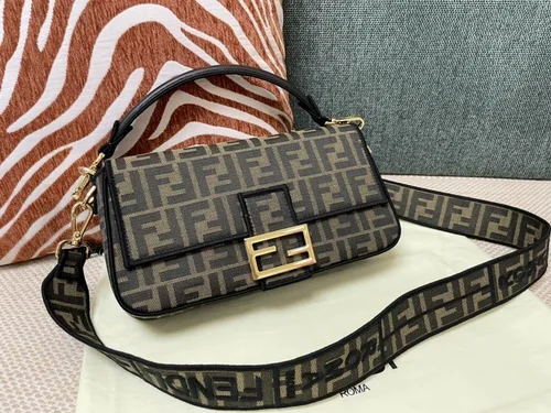 Fendi Baguette Original Medium Flap Authentic Luxury