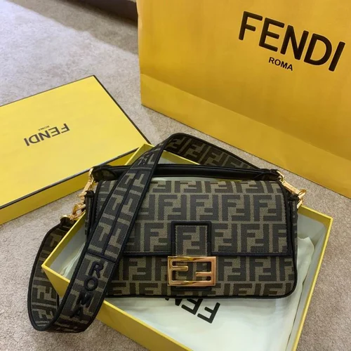 Fendi Baguette Original Medium Flap Authentic Luxury