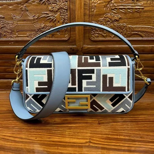 Fendi Baguette Original Medium Flap Authentic Luxury