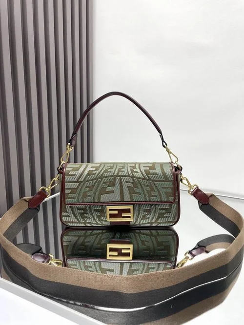 Fendi Baguette Original Medium Flap Authentic Luxury