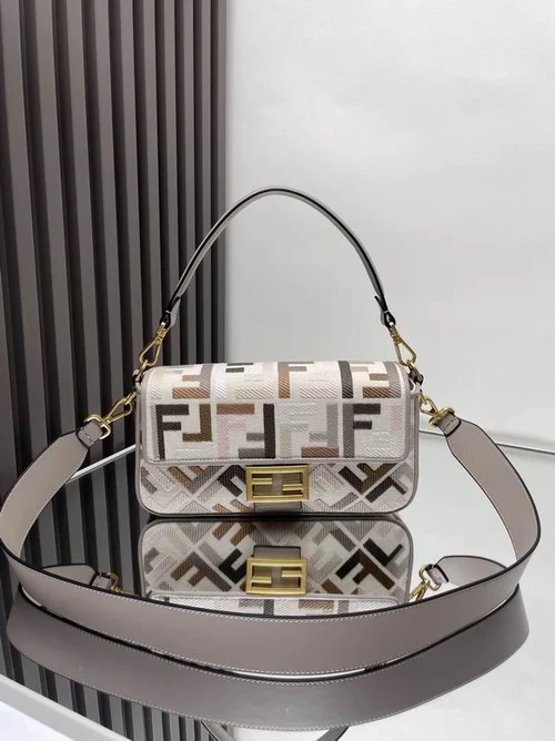 Fendi Baguette Original Medium Flap Authentic Luxury
