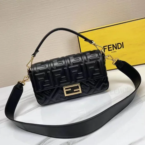 Fendi Baguette Original Medium Flap Authentic Luxury
