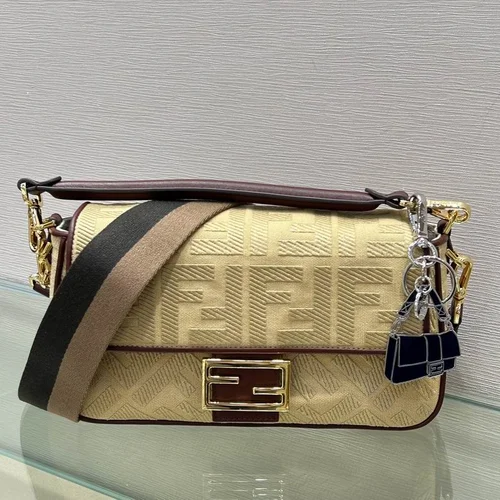 Fendi Baguette Original Medium Flap Authentic Luxury