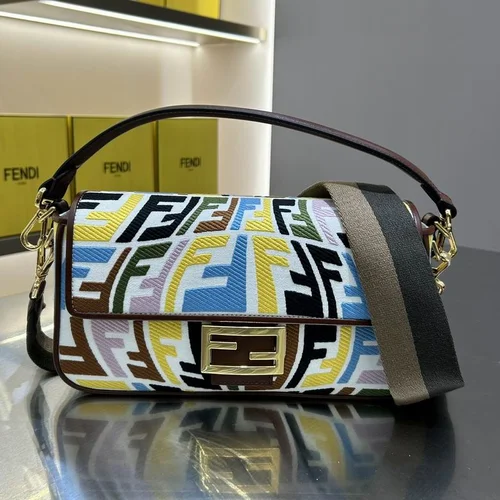 Fendi Baguette Original Medium Flap Authentic Luxury