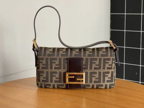 Fendi Baguette Original Medium Flap Authentic Luxury