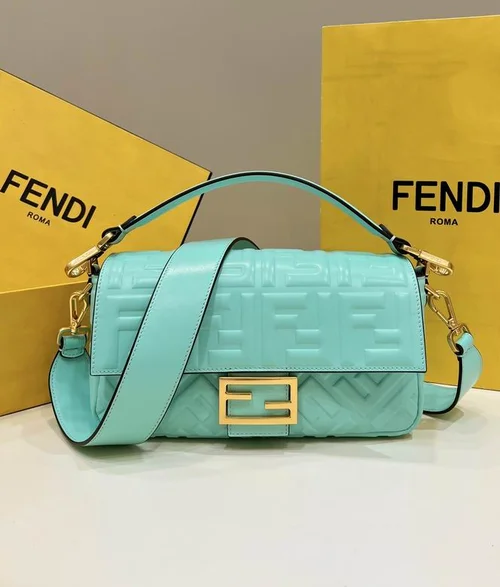 Fendi Baguette Original Medium Flap Authentic Luxury