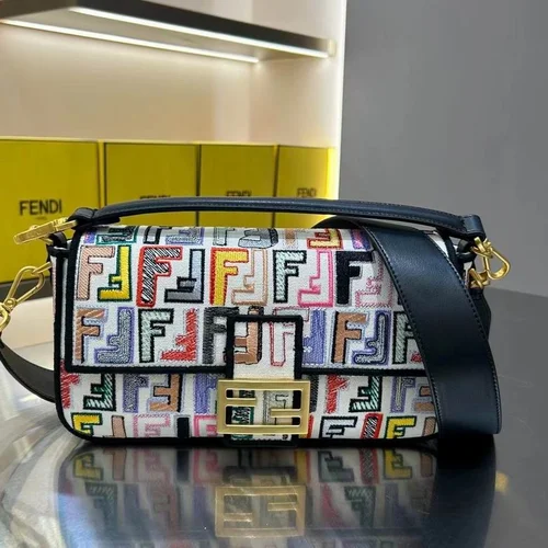 Fendi Baguette Original Medium Flap Authentic Luxury