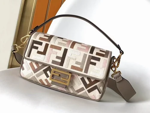 Fendi Baguette Original Medium Flap Authentic Luxury