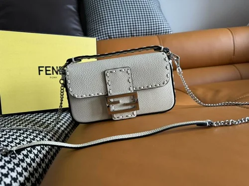 Fendi Baguette Original Medium Flap Authentic Luxury