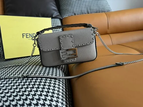Fendi Baguette Original Medium Flap Authentic Luxury