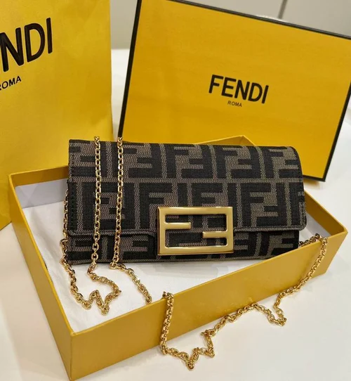 Fendi Baguette Original Medium Flap Authentic Luxury