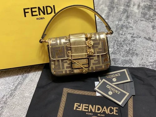 Fendi Baguette Original Medium Flap Authentic Luxury