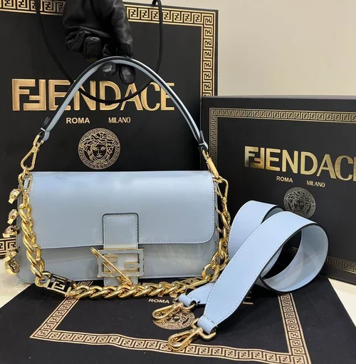 Fendi Baguette Original Medium Flap Authentic Luxury