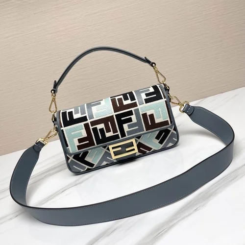 Fendi Baguette Original Medium Flap Authentic Luxury