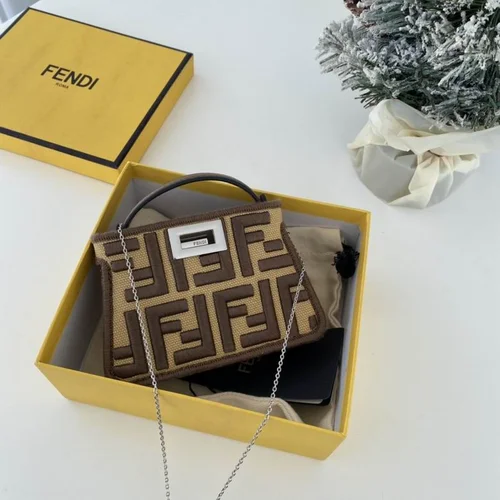 Fendi Peekaboo Original Large Bag Authentic Luxury Leather