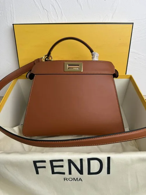 Fendi Peekaboo Original Large Bag Authentic Luxury Leather