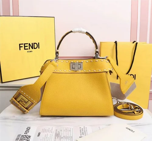 Fendi Peekaboo Original Large Bag Authentic Luxury Leather