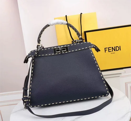 Fendi Peekaboo Original Large Bag Authentic Luxury Leather