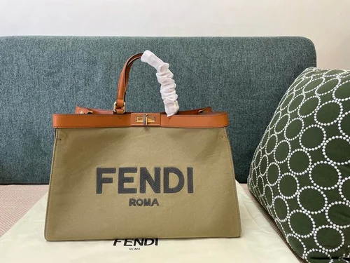 Fendi Peekaboo Original Large Bag Authentic Luxury Leather