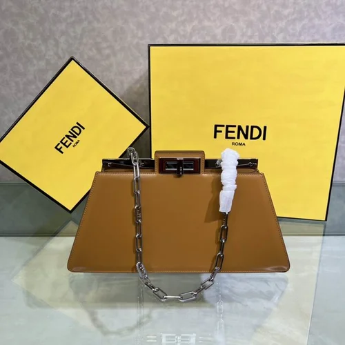 Fendi Peekaboo Original Large Bag Authentic Luxury Leather