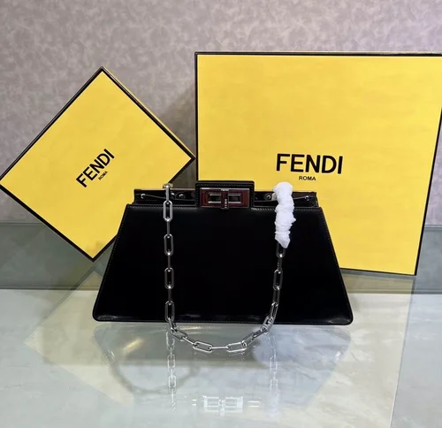 Fendi Peekaboo Original Large Bag Authentic Luxury Leather