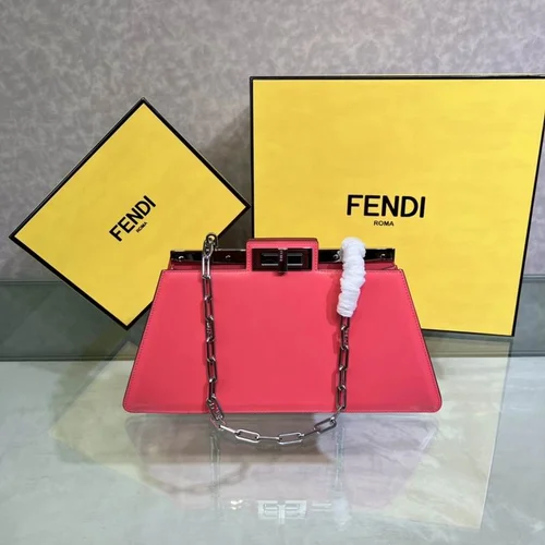 Fendi Peekaboo Original Large Bag Authentic Luxury Leather
