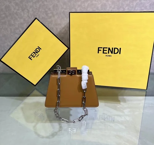 Fendi Peekaboo Original Large Bag Authentic Luxury Leather