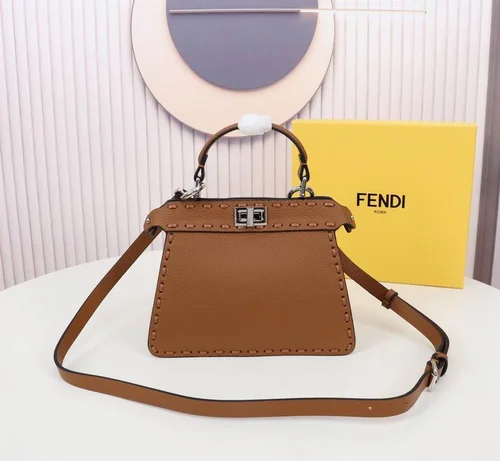 Fendi Peekaboo Original Large Bag Authentic Luxury Leather
