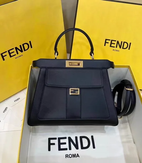 Fendi Peekaboo Original Large Bag Authentic Luxury Leather