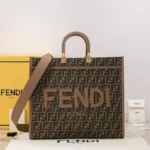 11 Fendi Large Tote Bag Women Luxury Canvas Leather Designer