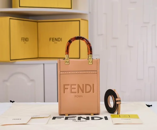 11 Fendi Large Tote Bag Women Luxury Canvas Leather Designer